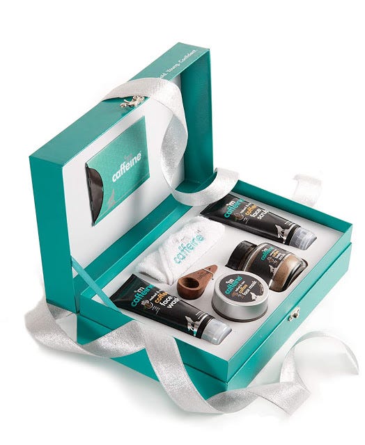 mCaffeine Coffee Mood Skin Care Gift Kit, Tan Removal.