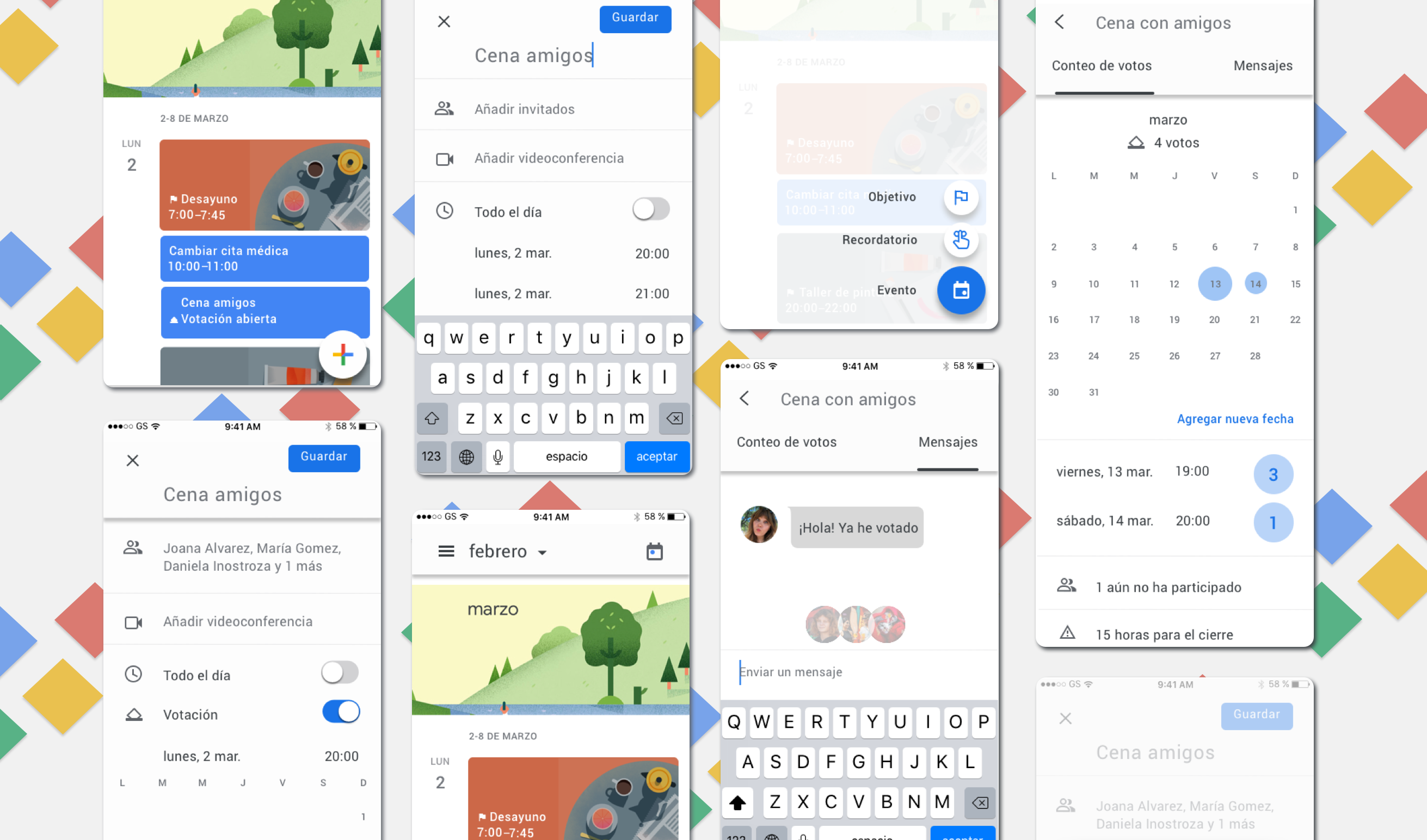 Google Calendar adds the feature: meeting poll [Case study]. | by Daniela  Inostroza | Medium