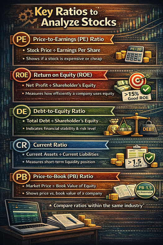Important Ratios to Analyze a Stock