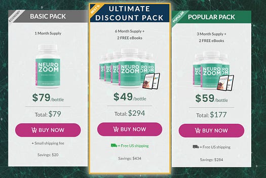 Neurozoom offers various pricing options to cater to different needs.