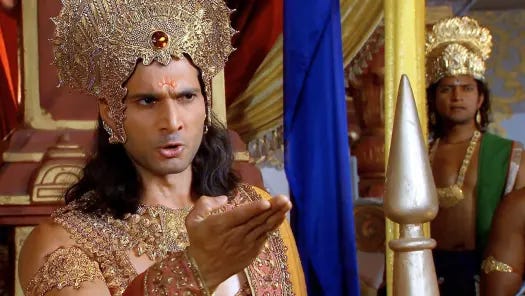 Source: Disney+ Hotstar | Karna insulting Draupadi in the court