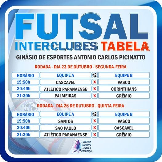 🥅⚽ Rodadas do Futsal Interclubes em Céu Azul: Veja os Próximos Jogos!