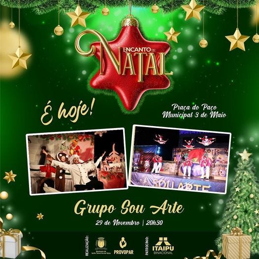 Venha prestigiar o espetáculo “Um Presente Para o Noel” em STI