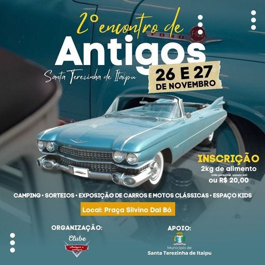 Neste final de semana, dias 26 e 27 de novembro, STI recebe o 2º Encontro de Antigos