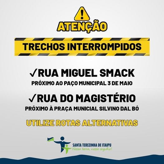 Trânsito nas Ruas Miguel Smack e do Magistério encontram-se parcialmente interrompidos