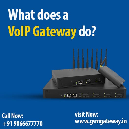 What does a VoIP gateway do?. VoIP Gateway, or Voice over Internet… | by  Gsmgateway | Medium