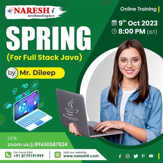 Best Spring [For Full Stack Java]Onlione Training — Naresh IT - Avinash ...