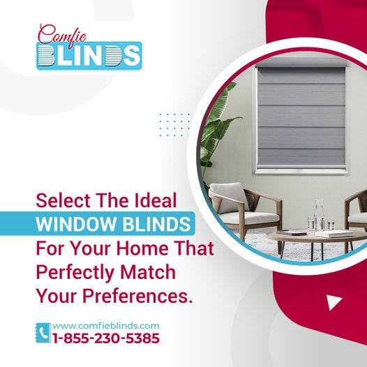 Buy customized window blinds online Comfieblinds Medium