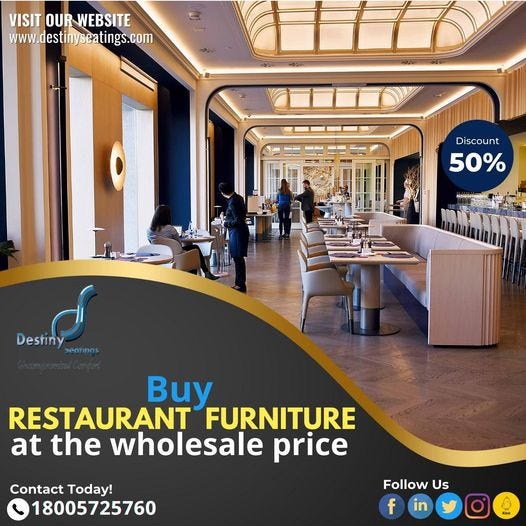 Restaurant furniture manufacturer deals