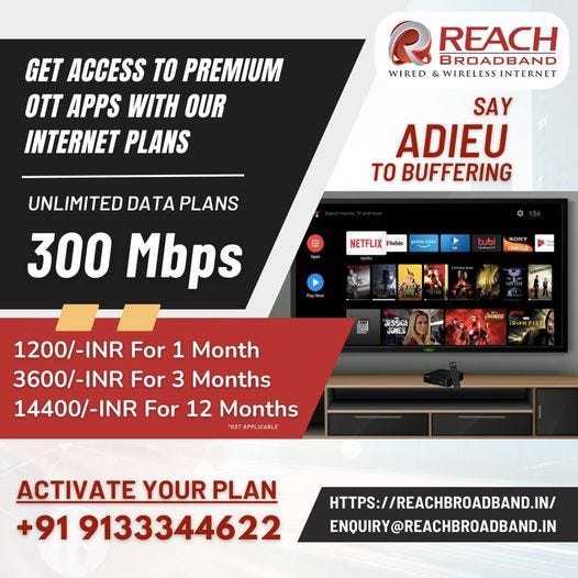 Broadband Connection 1150/Rs Only Unlimited Speed Home Broadband