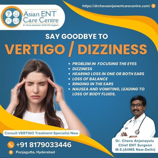Vertigo Treatment Specialist in Hyderabad Best Vertigo Treatment
