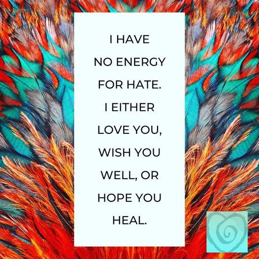 I either love you wish you well or hope you heal Min Getting