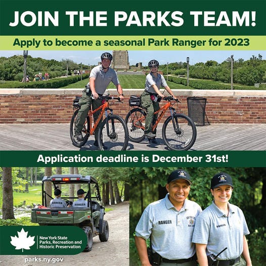 Apply to be a State Park Ranger — Due Dec 31 | by NeON Works | Medium
