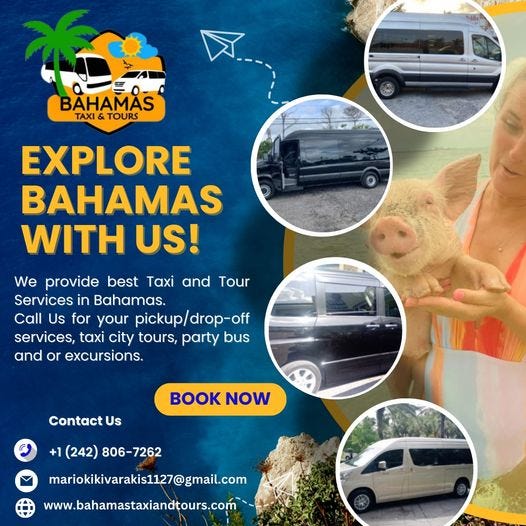 transportation from nassau airport to breezes resort by Taxi and Tour
