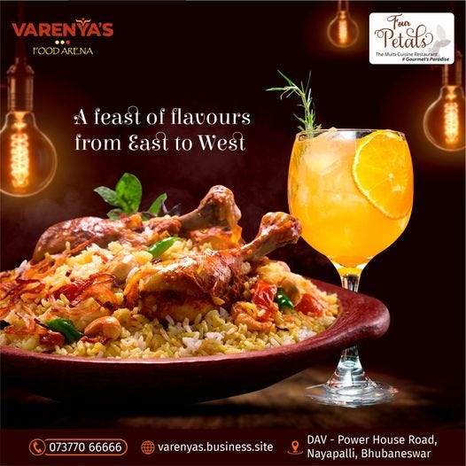 Best Restaurants in Bhubaneswar — Varenyas Food Arena