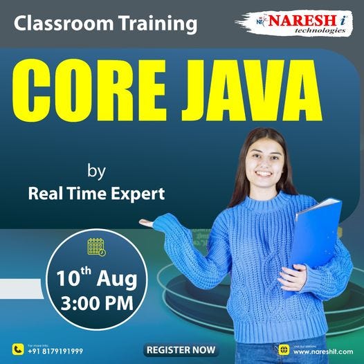 Core Java online Training — Naresh IT - Avinash Nit - Medium