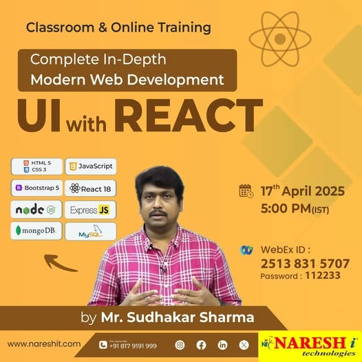 Join Our Free Master Class: UI Full Stack Web Development with React ...