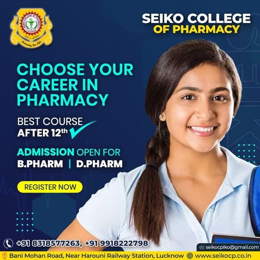 Best B.Pharma College In Lucknow. Seiko College Of Pharmacy: Setting ...