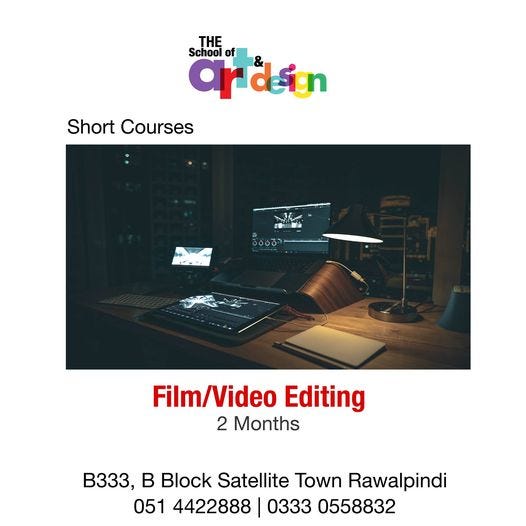 Video Editing Course in Rawalpindi, Islamabad Pakistan | by The School ...