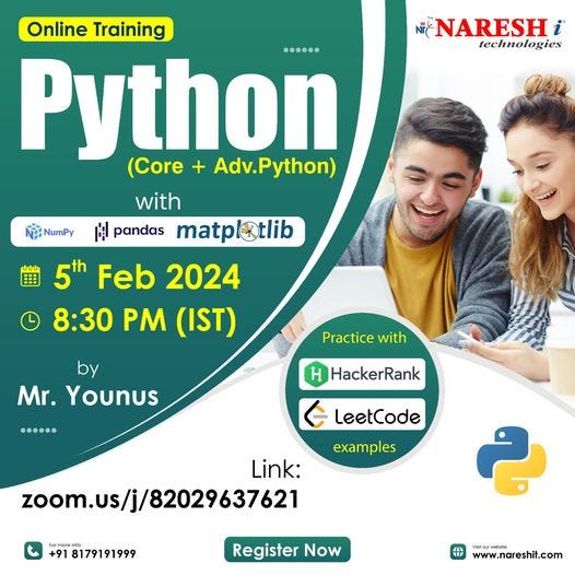 Python Online Training — Naresh IT - Avinash Nit - Medium