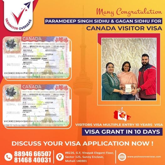 Mohali Visitors Visa and immigration Consultancy Services by