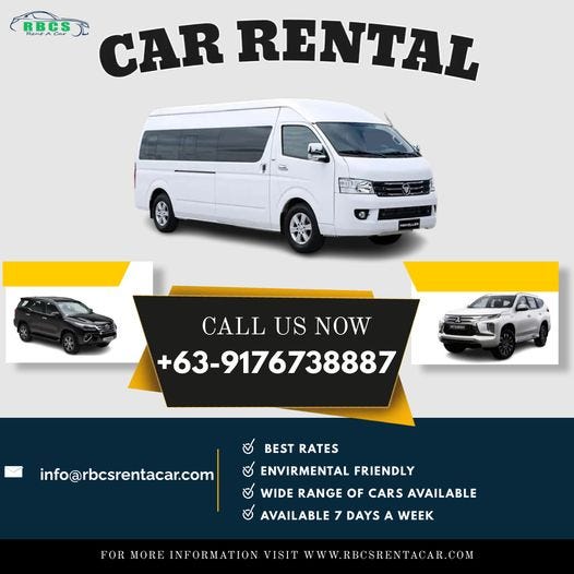Car rental in Manila RBCS Rent A Car Medium