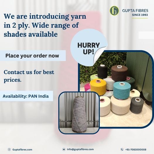 Polyester yarn manufacturers in India - get 1st sample free