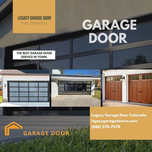 Elevate Your Home’s Entrance with Legacy Garage Doors Colorado