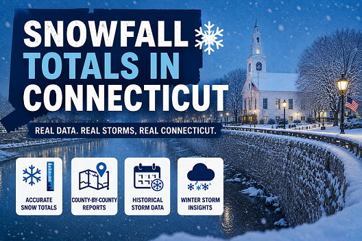 Snow Fall Total in Connecticut: Real-Time Snow Data & Seasonal Trends