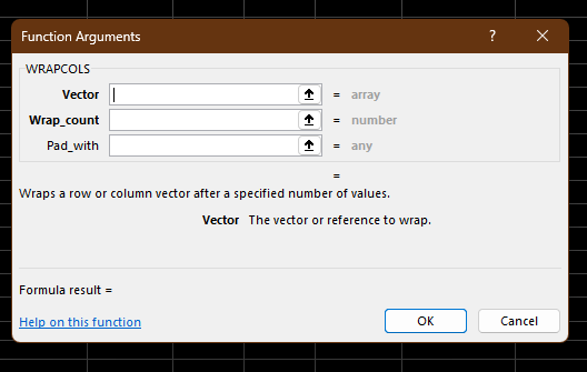 WRAPCOLS: Reshape Your Data into Columns
