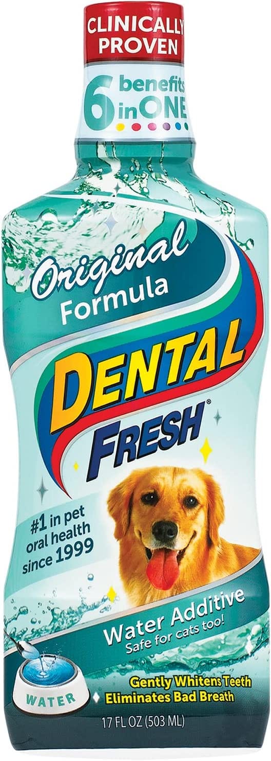 Dental Fresh Water Additive for Dogs, Original Formula, 17oz Dog