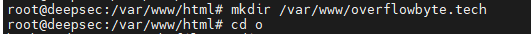 mkdir /var/www/overflowbyte.tech