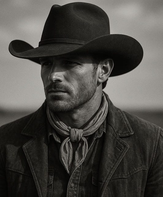 promo shot of Breaking Rust. it is clearly A.I. generated