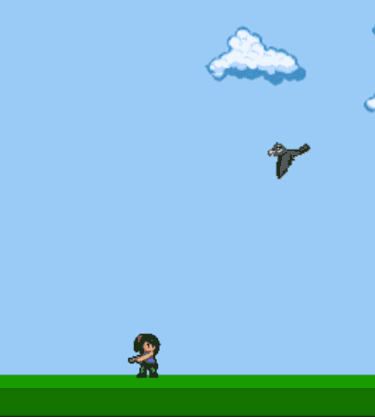 gif of browser view when avatar shots a bullet