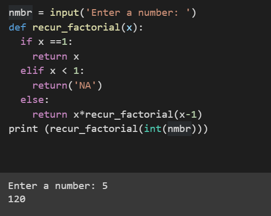 Finding the Factorial Using Recursive and the Factor of a Number Using ...