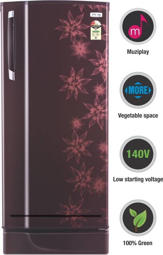 Godrej fridge 185 litre 2 star deals