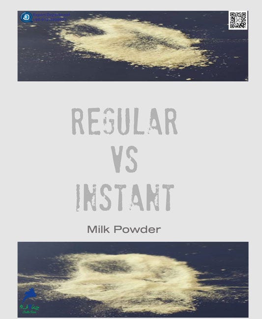 Powdered Milk (Regular) vs. Instant Milk There are many subtle