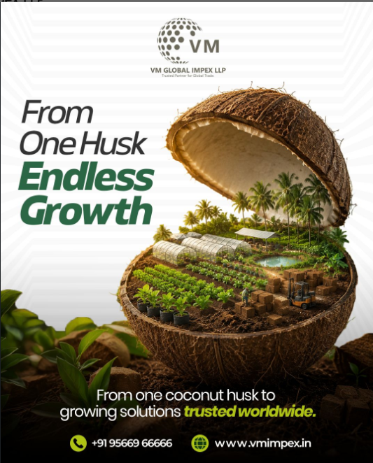 Best Coco Peat Exporters in India | VM Global Exporters
