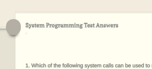 System Programming Test Answers - Education Blog for Learning - Medium