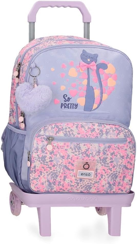 Beauty Case ENSO Arcoiris Positive Vives – ABS 29x21x15 Cm Bianco – Con Scomparti E Tasca Porta Carrello