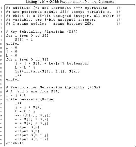 c   fast pseudo random number generator