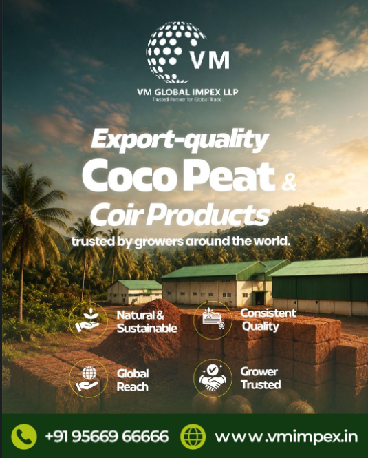 Cocopeat Manufacturers in Tamil Nadu | VM Global Exporters