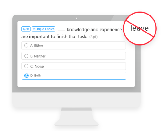 How can we prevent cheating in online exams