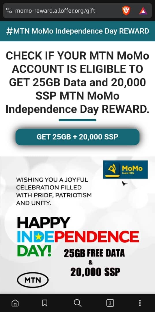 After a user clicks okay, they will get to this page that asks them to click on a blue button.