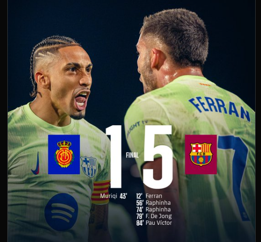Raphinha and Yamal Thrash Mallorca