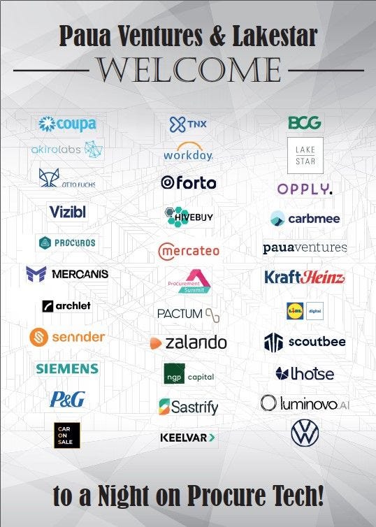 A #NightOnProcureTech — Edition 1 | by Felix Plapperer | Inside SquareOne |  Medium