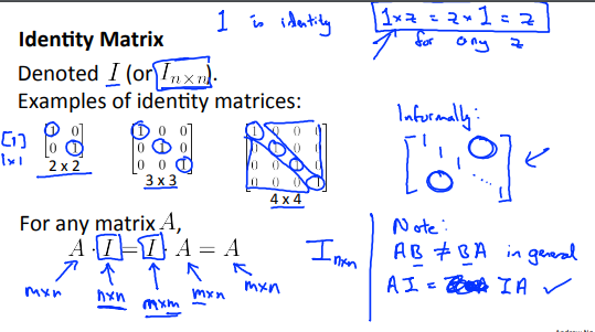 Identity Matrix Square