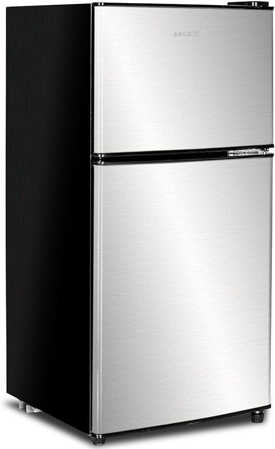 Anukis Compact Refrigerator 3.5 Cu Ft Elevate Your Lifestyle with Style and Functionality by