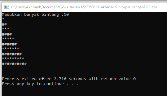 Nested Loop | Perulangan didalam Perulangan pada C++ | by Akhmad Ridlo ...
