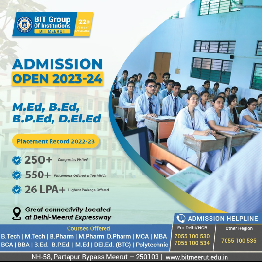 BIT Meerut The Top BBA College in West UP and B.Ed Institute Meerut